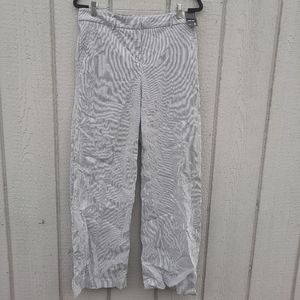NWT New York & Company Wide Leg Striped Trousers Size 8